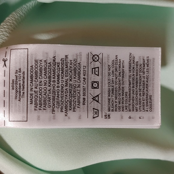 NWT Adidas Originals Women's Aqua V-neck T Shirt - Picture 7 of 8